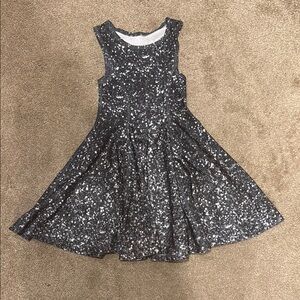 Terez Sparkling Silver Kids Dress